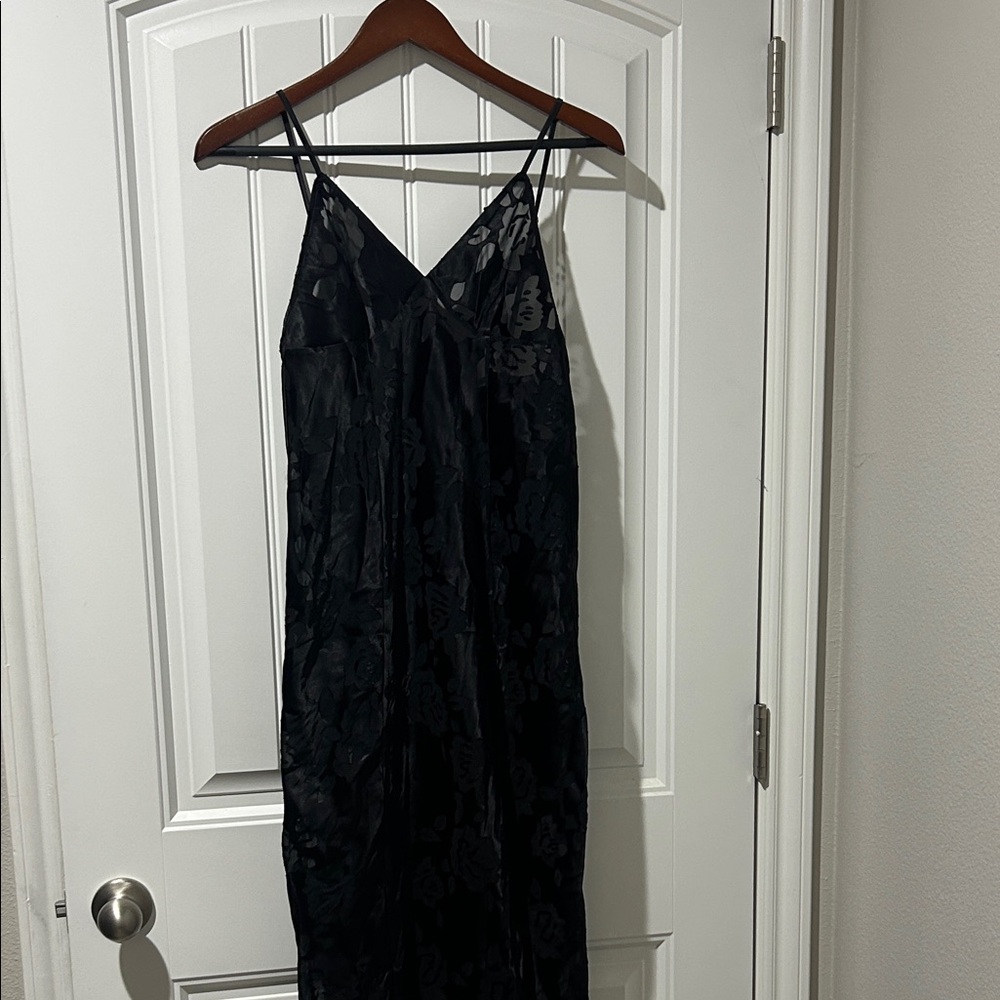 Victoria's Secret Black Floral Maxi Dress